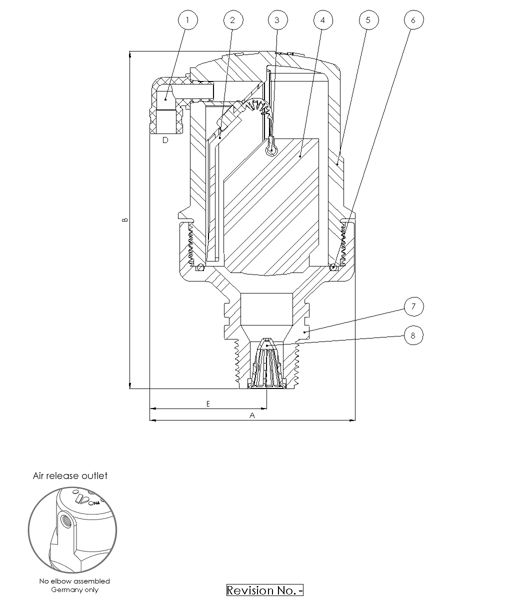 ARI Air Valves Working Pressure 10 bar / 150 psi S50P10T1
